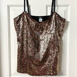💋 Sequin Camisole - Rose Gold